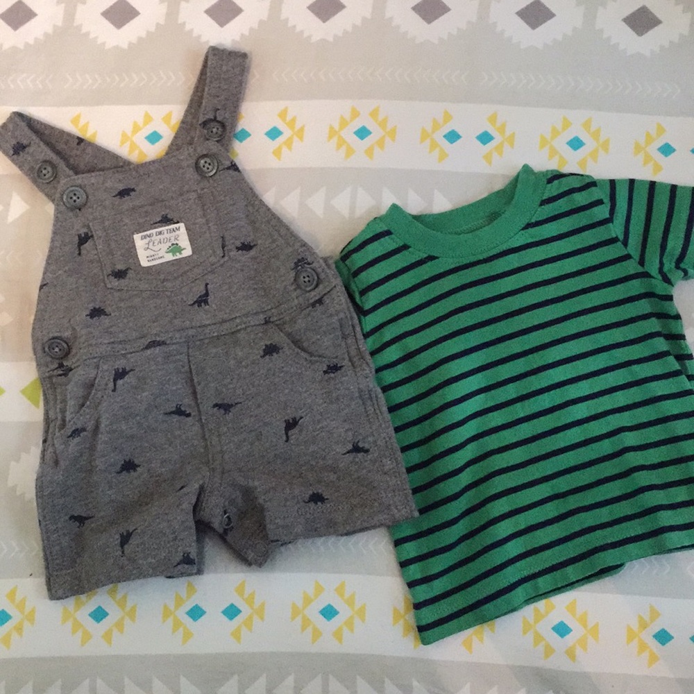 Carters overall & tee outfit